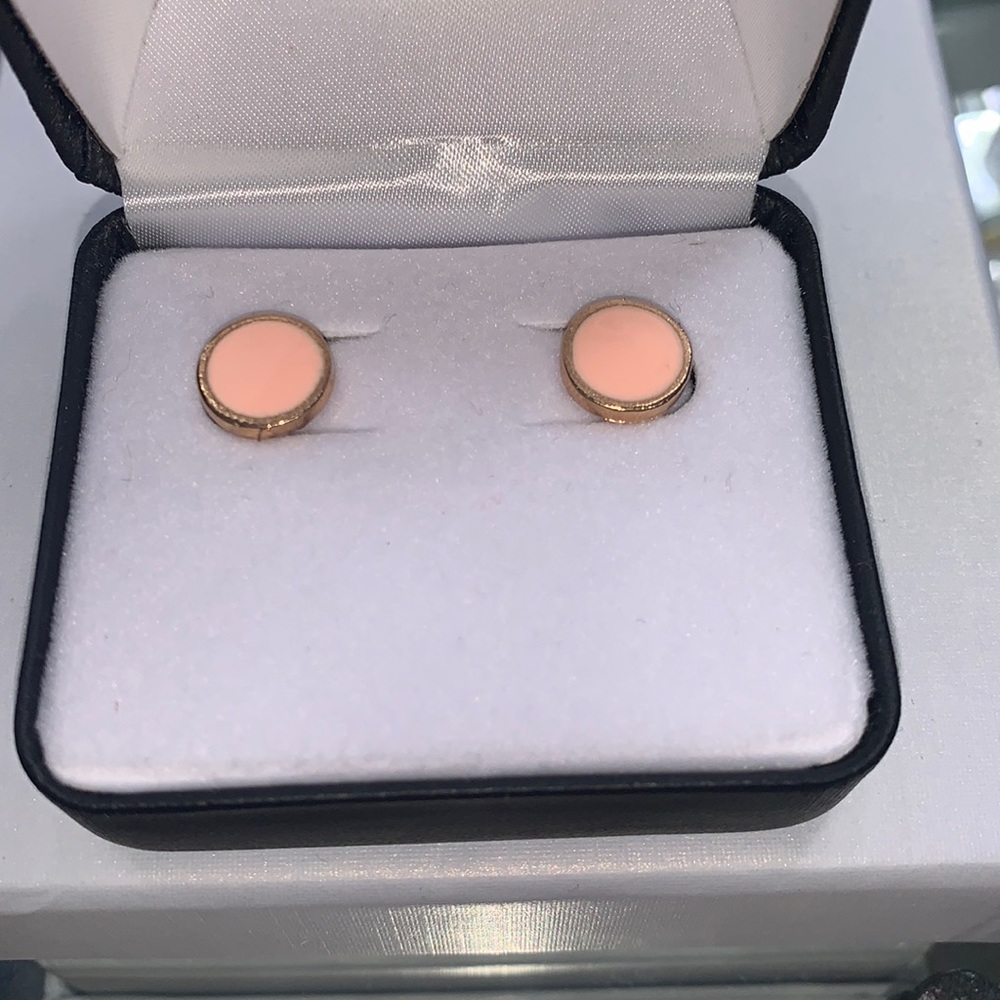 Pink and Gold earrings
